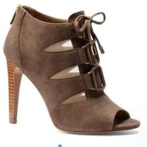 Brown Leather and Suede heels